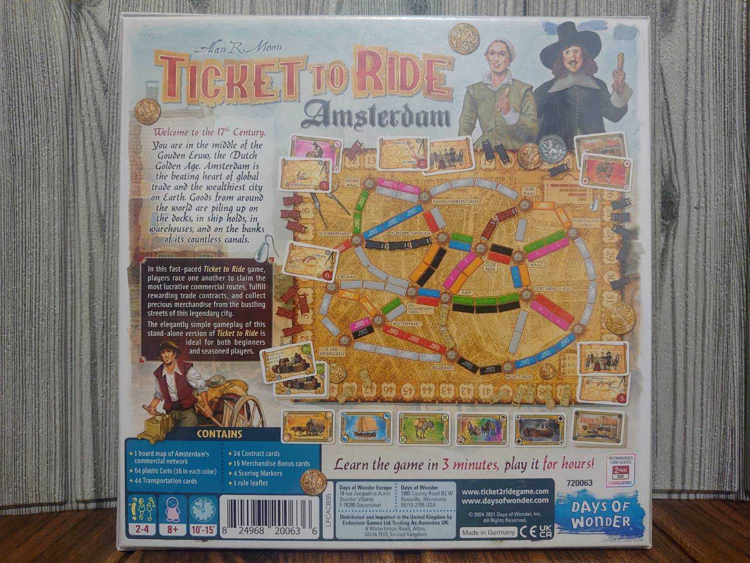 桌遊侍】鐵道任務阿姆斯特丹英文版《免運.再送充足牌套》正版實體店面快速出貨獨立遊戲.鐵道任務.策略桌遊.荷蘭鐵道- 桌遊侍|