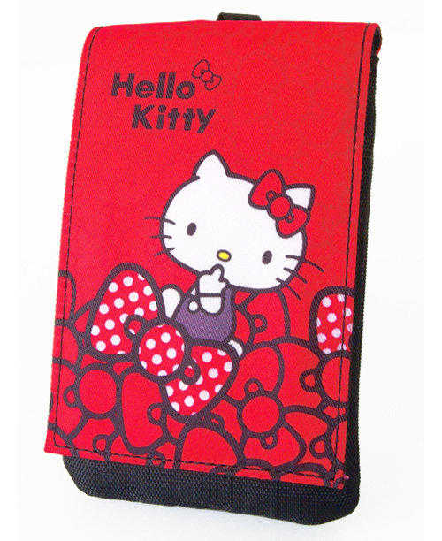 【不正常玩具】休閒 隨身 數位 防護袋 Hello Kitty 蝴蝶結紅 M L 共2種 SIZE可選 (現貨)