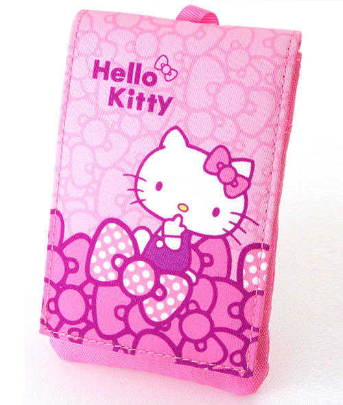 【不正常玩具研究中心】休閒 隨身 數位 防護袋 Hello Kitty 蝴蝶結粉 M L 共2種 SIZE可選 (現貨)