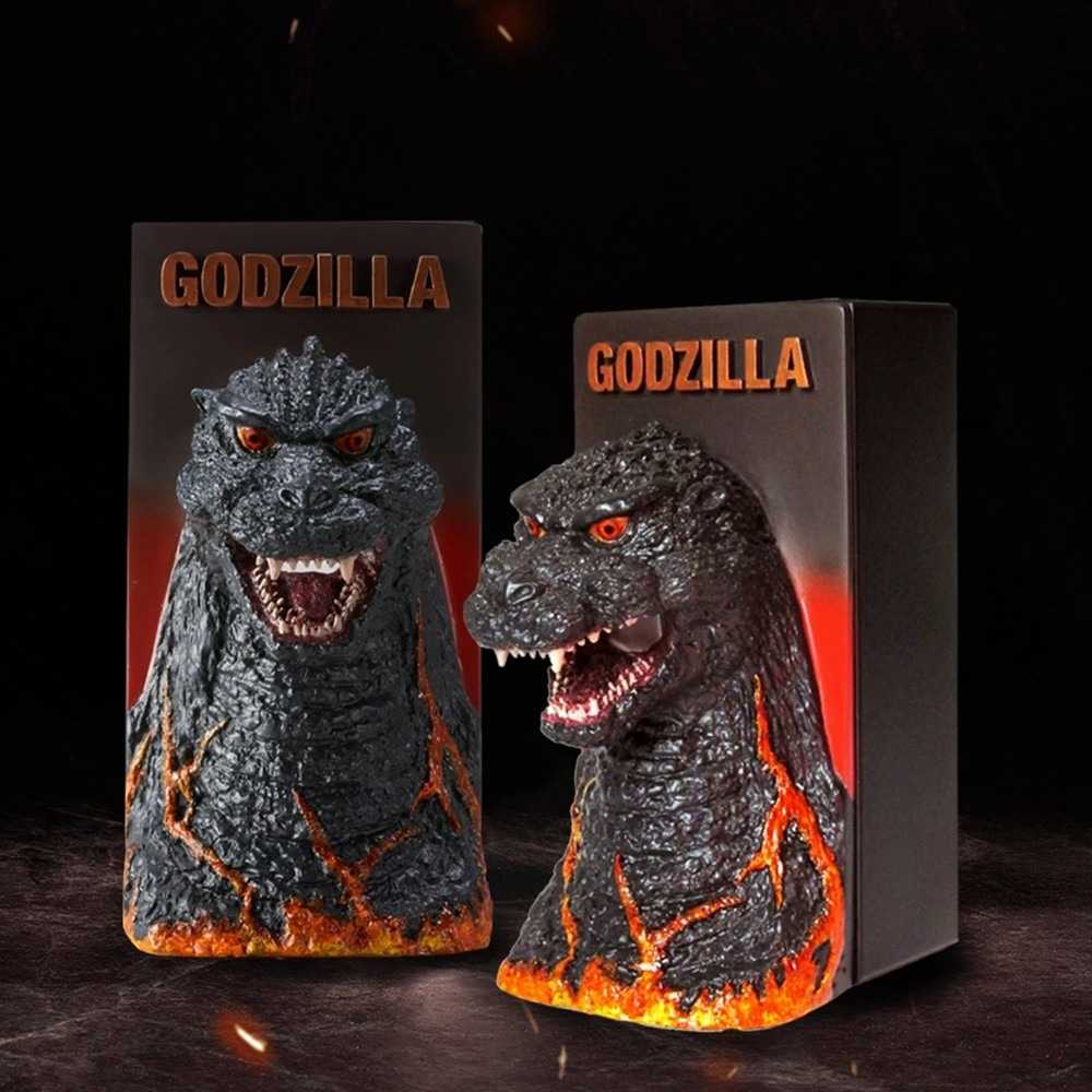 玩具研究中心Deagostini 紅蓮哥吉拉 Godzilla頭像 面紙盒 背面面紙盒無加蓋7月預購