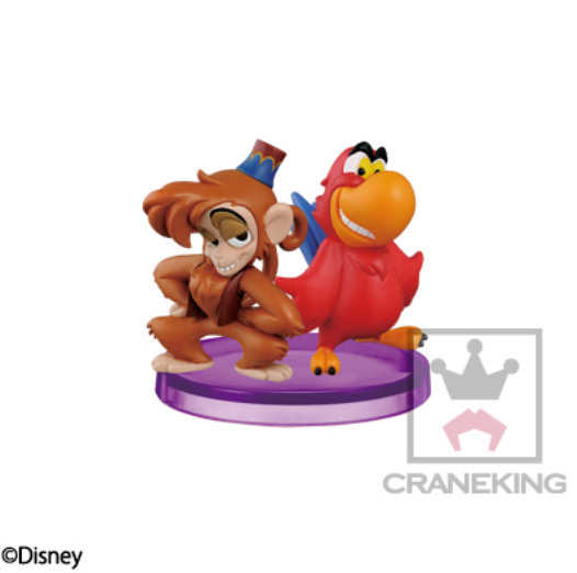 迪士尼 WCF STORY 04 阿拉丁盒玩 鸚鵡+猴子款  現貨代理