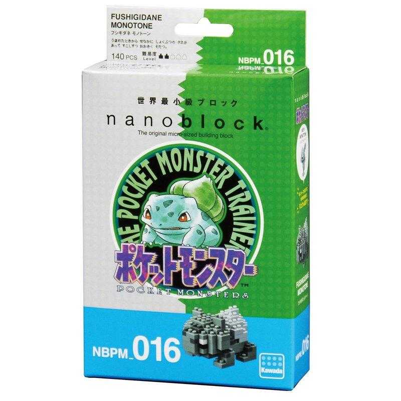 河田積木 nanoblock NBPM-016 妙蛙種子綠版