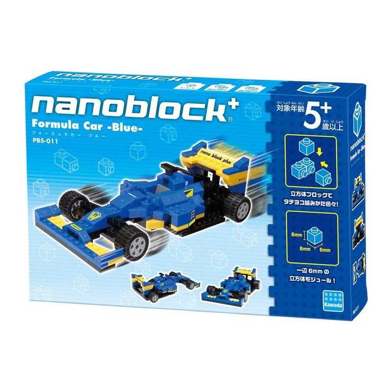 河田積木 nanoblock PBS-011 方程式賽車 (藍)
