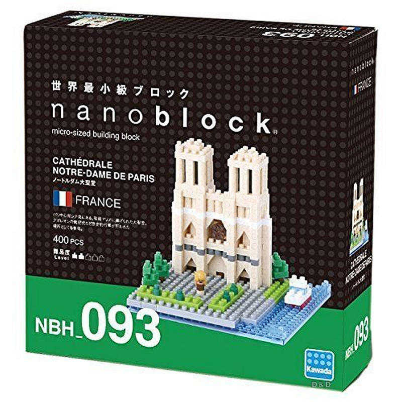 河田積木 kawada nanoblock積木 NBH-093 巴黎聖母院