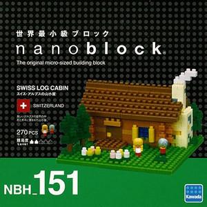 河田積木 kawada nanoblock NBH-151 瑞士小木屋