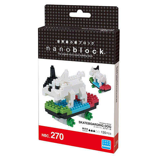 河田積木 nanoblock  NBC-270 滑板狗