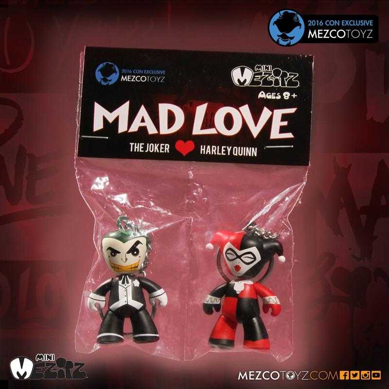 MEZCO 2016 SDCC限定-Mad Love 小丑&哈莉·奎因 雙人鑰匙圈
