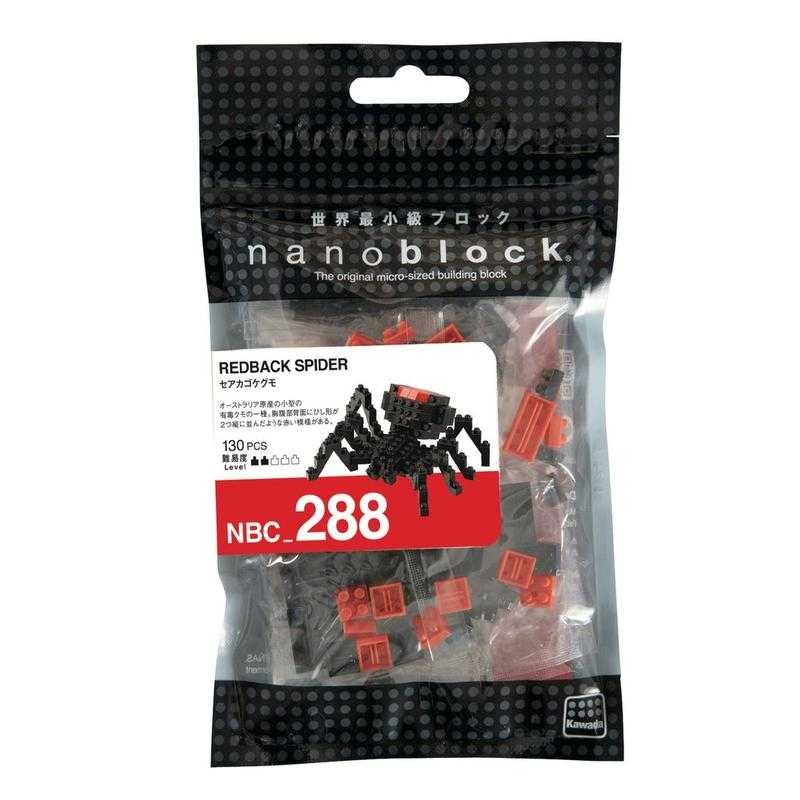 現貨代理 河田積木 nanoblock NBC_288 紅背蜘蛛