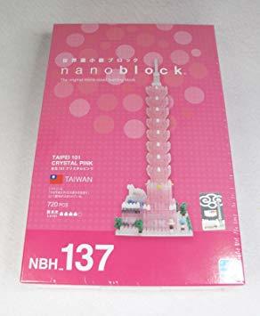 河田積木 nanoblock  NBH-137 台北101大樓 (水晶粉紅特別版)