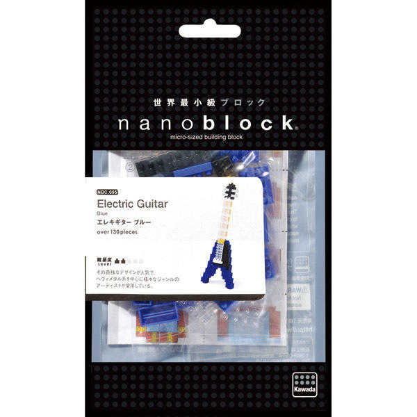 現貨代理 河田積木 kawada nanoblock  NBC-095 藍色V型電吉他