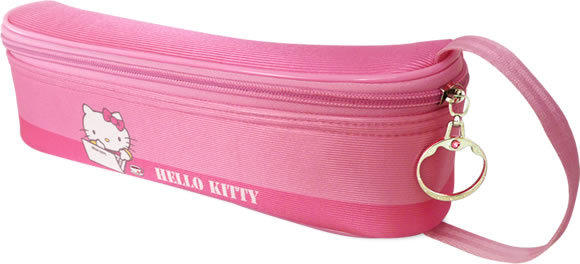 【不正常玩具研究中心】 時尚 數碼 防護袋 筆袋 化妝包 Hello Kitty 打字 小 長210mm (現貨)