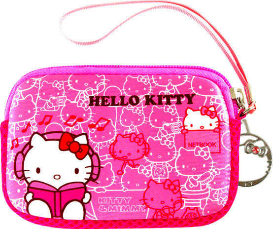 【不正常玩具研究中心】 彈力膠 數碼 防護袋 Hello Kitty 美妙假期 直立 橫式 共2款 可選 (現貨)