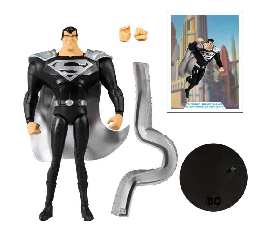 麥法蘭 7吋 DC MULTIVERSE 超人 動畫版 黑色英雄服 可動公仔 11月預購代理