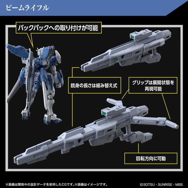 萬代 HG 1/144水星的魔女 風靈鋼彈 修改型 強化機 5065096 現貨