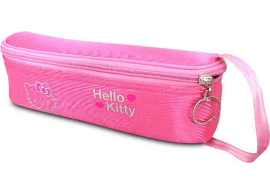 【不正常玩具研究中心】時尚 數位 防護袋 筆袋 化妝包 Hello Kitty 大頭 大 長 270mm 粉紅 黑色 共