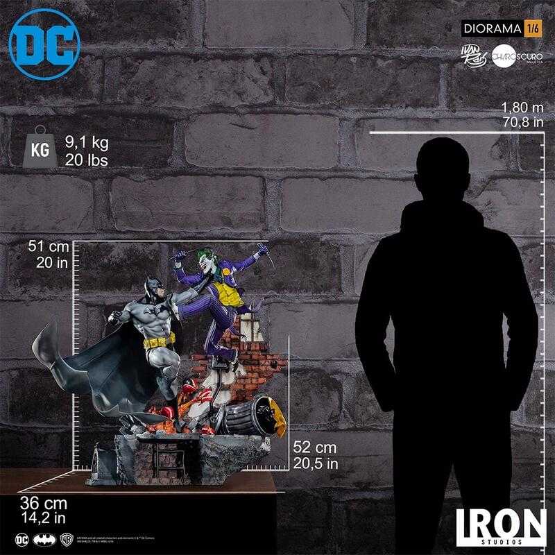 Iron Studio 1/6 DC Comics - 蝙蝠俠 VS 小丑 雕像 by Ivan Reis 現貨代理K