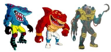 複製-玩具研究中心售價2950 MATTEL 復刻版 鯊魚俠 智多星&大力丸&雙面博士 3款一套 10月預購