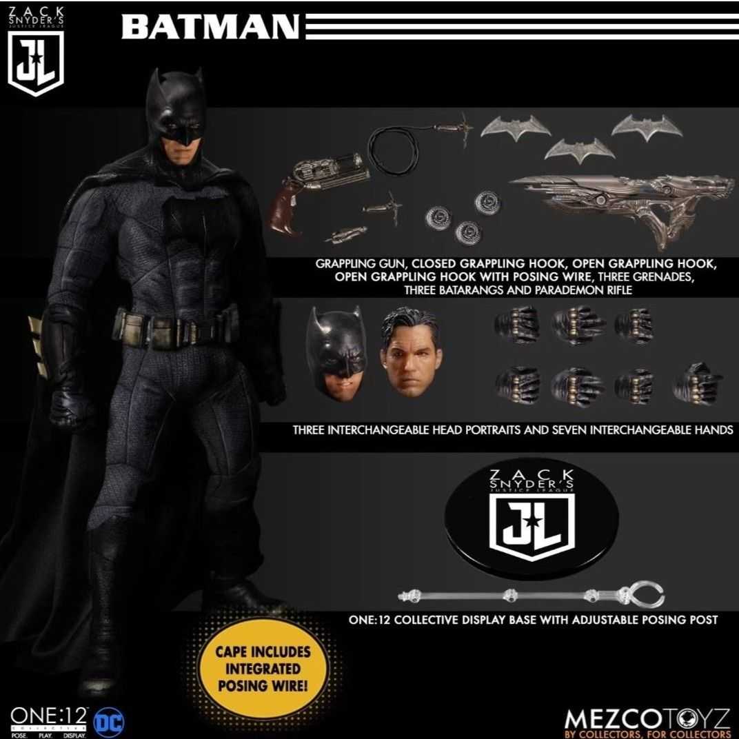 玩具研究中心 MEZCO One:12 查克史奈德之正義聯盟 超人 蝙蝠俠 閃電俠 豪華3人組 代理現貨