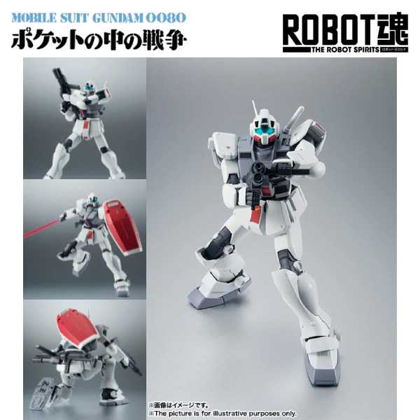 萬代ROBOT魂 RGM-79D 吉姆寒帶型 動畫版 送鋼彈 動畫版 壓克力立牌 第二彈 隨機一款  代理現貨