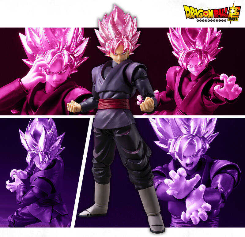 玩具研究中心 現貨 萬代 shf 七龍珠 黑悟空 超級賽亞人 桃紅 Goku Black代理