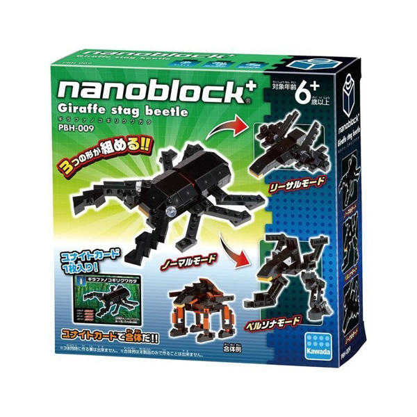 河田積木 nanoblock PBH-009 鍬形蟲 現貨代理