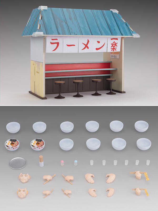 玩具研究中心 現貨 S.H.Figuarts SHF 火影忍者 一樂拉麵 套組 無人物本體 代理