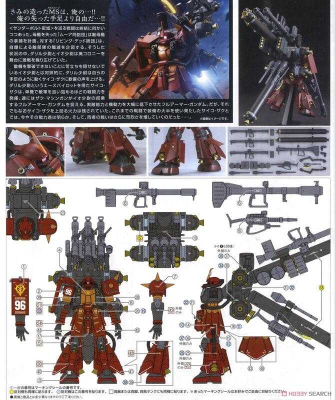萬代 HG 1/144 高機動型薩克 雷霆宙域戰線配色 207588 5063138 現貨