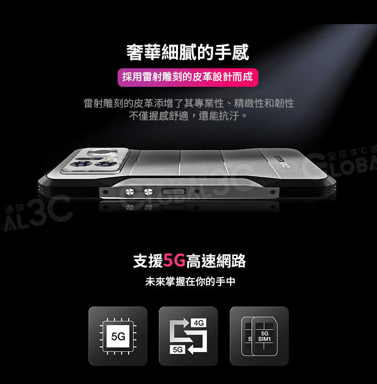 DOOGEE V20 PRO 軍規 雙5G三防手機 InfiRay 熱像儀/夜視鏡頭 20+256GB