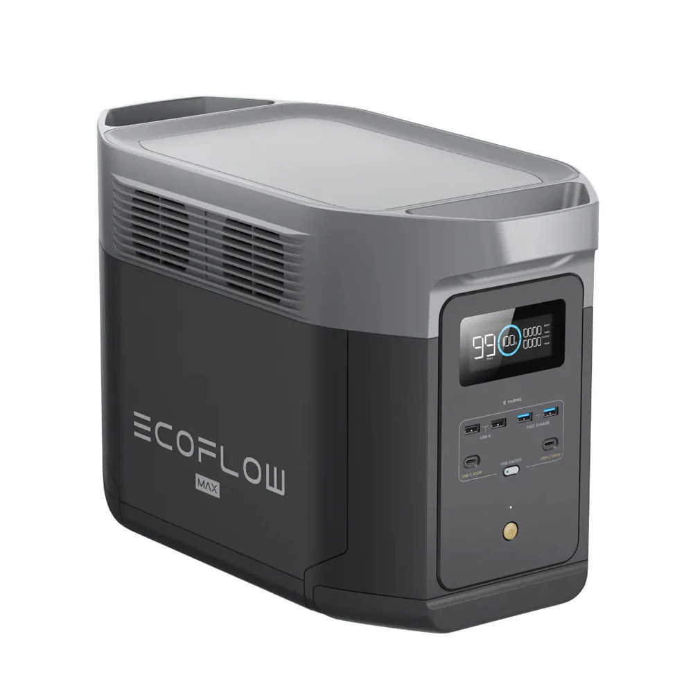 EcoFlow DELTA 2 Max 儲能電源 2048Wh 3400W輸出 擴充電池 太陽能充電 戶外 露營