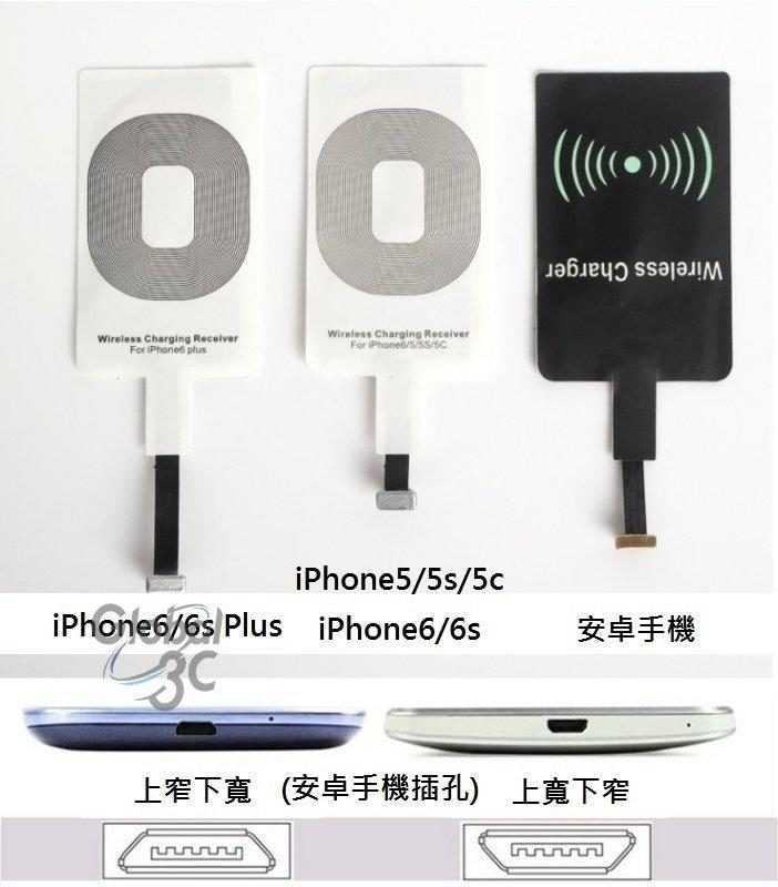 iPhone6 iPhone6s Plus 輸出1A版 QI 無線充電貼片 無線充電感應器 安卓