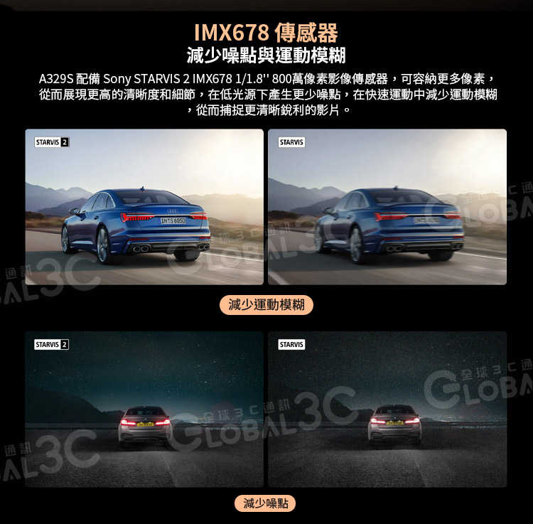 [台灣代理] VIOFO A329S 1CH 行車記錄器 4K STARVIS 2 IMX678 60FPS 高畫質