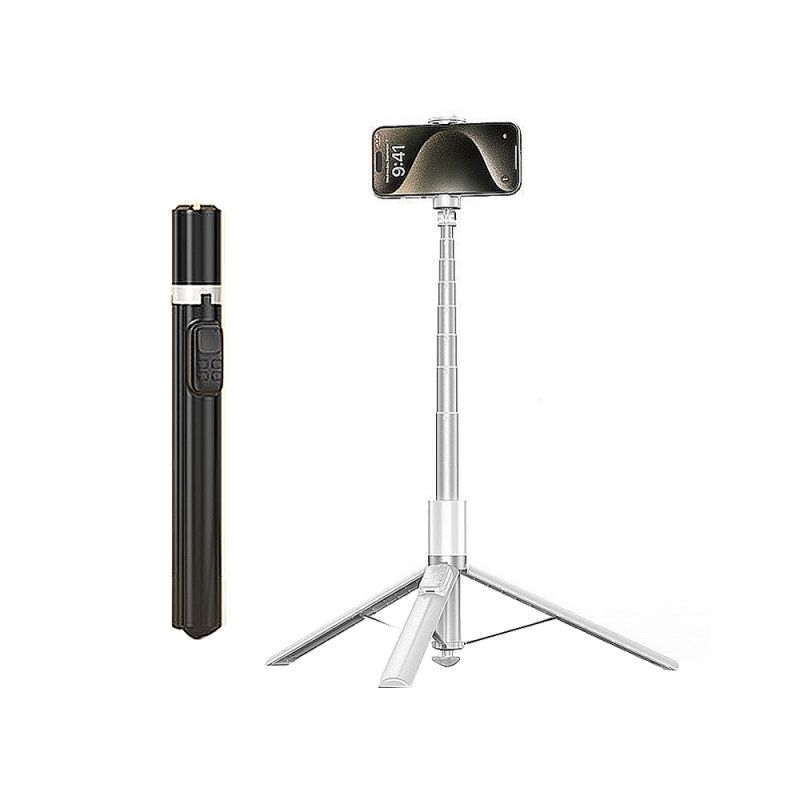 自拍桿 JUNDNE X96 變焦遙控自拍桿(175CM)(旗艦版) 彈跳展開 可站立 全身 全景 直播 【愛瘋潮】