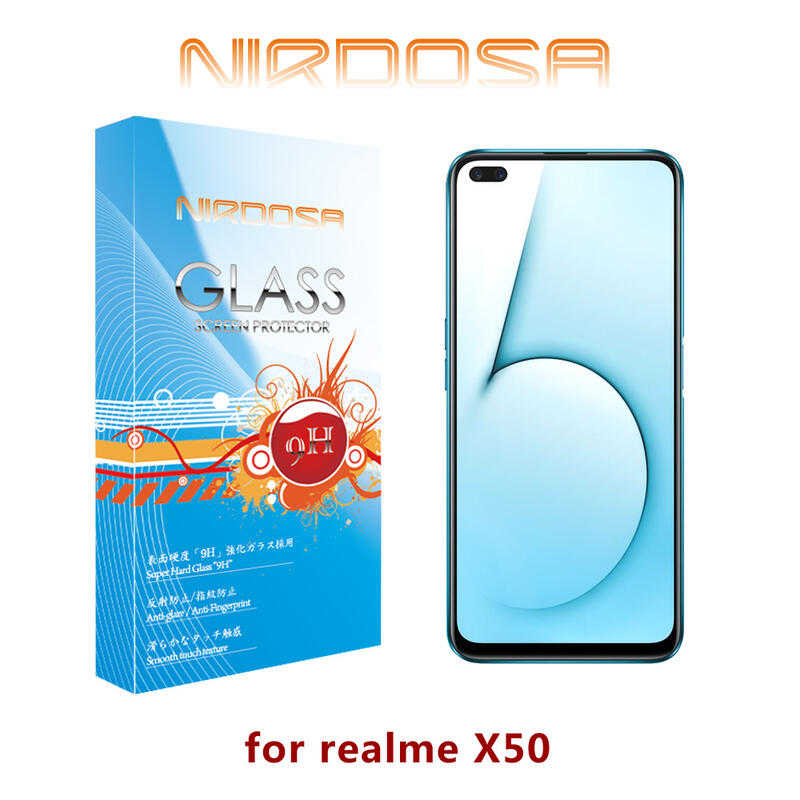 【愛瘋潮】NIRDOSA realme X50 5G 9H 鋼化玻璃 螢幕保護貼 防爆 防塵 抗刮