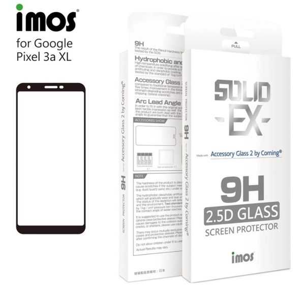 【愛瘋潮】iMos Google Pixel 3a XL 滿版玻璃保護貼 美商康寧公司授權 螢幕保護