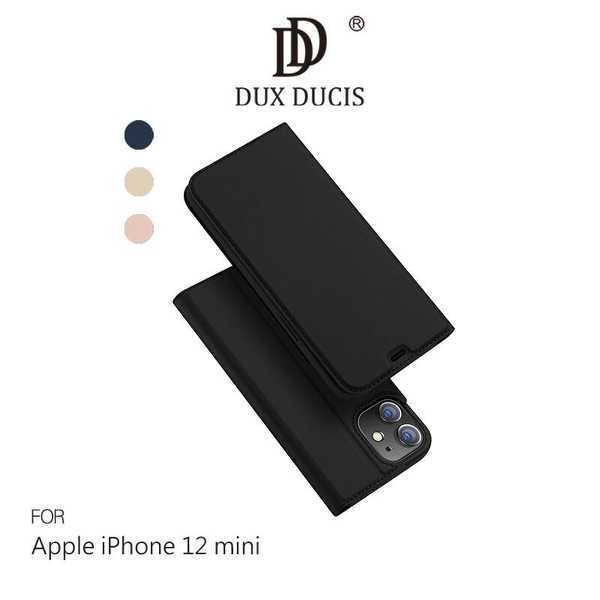 【愛瘋潮】DUX DUCIS Apple iPhone 12 mini (5.4吋) SKIN Pro 皮套 掀蓋 可插