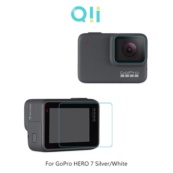 【愛瘋潮】Qii GoPro HERO 7 Silver/White 玻璃貼