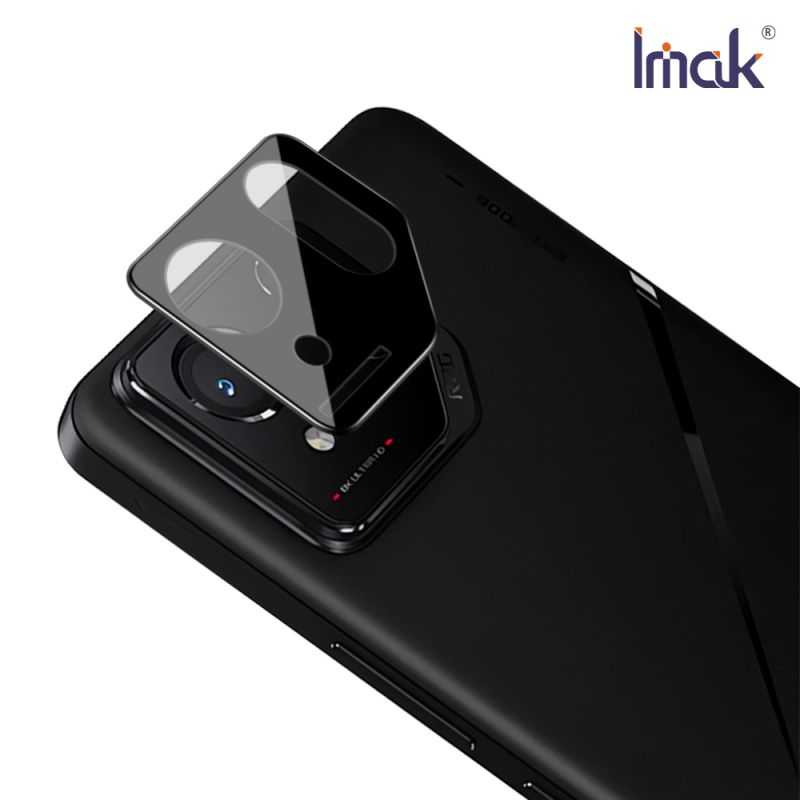 鏡頭貼 Imak 艾美克 ASUS 華碩 ROG Phone 8 Pro 鏡頭玻璃貼(一體式)(曜黑版) 奈米吸附 鏡