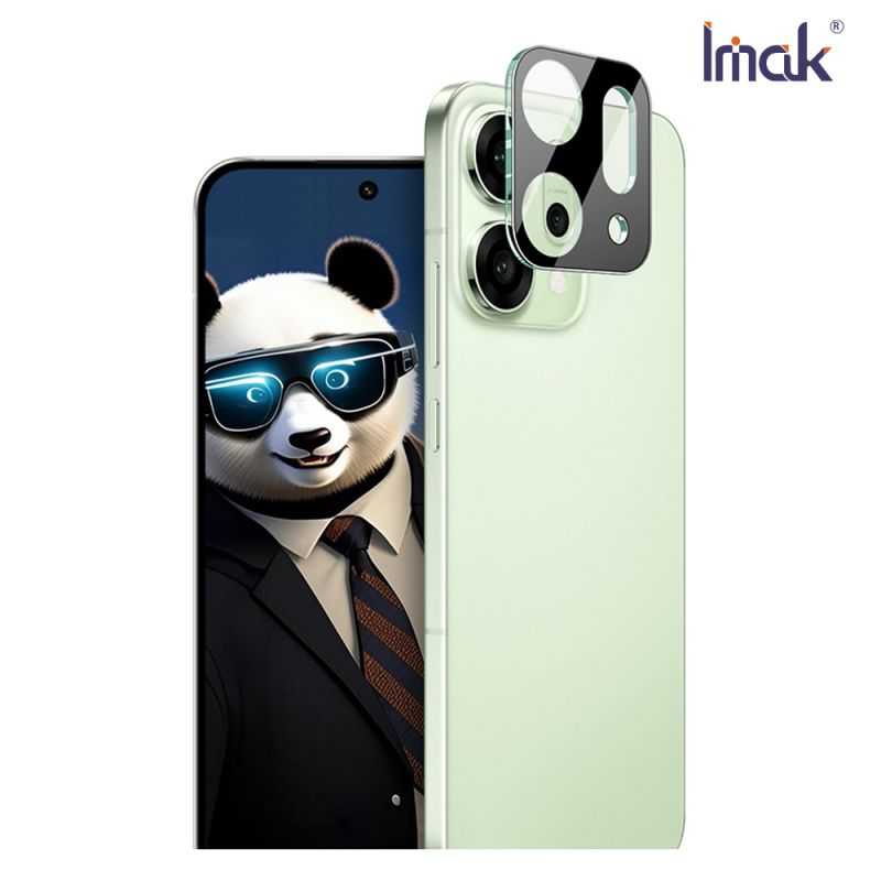 鏡頭貼  Imak 艾美克 OPPO Reno 14 Pro 5G 鏡頭玻璃貼(一體式)(曜黑版) 奈米吸附 鏡頭貼 鏡