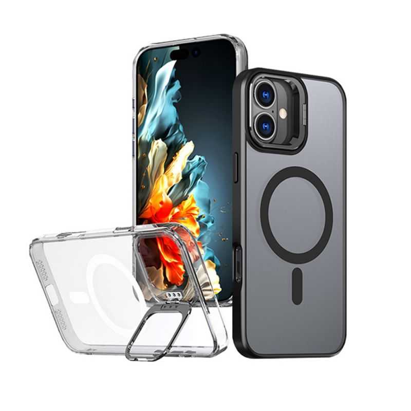 磁吸殼 t-phox Apple 蘋果 iPhone 16 鏡頭支架磁吸保護殼 手機殼 雙料殼 磁吸殼 支援 MagSa
