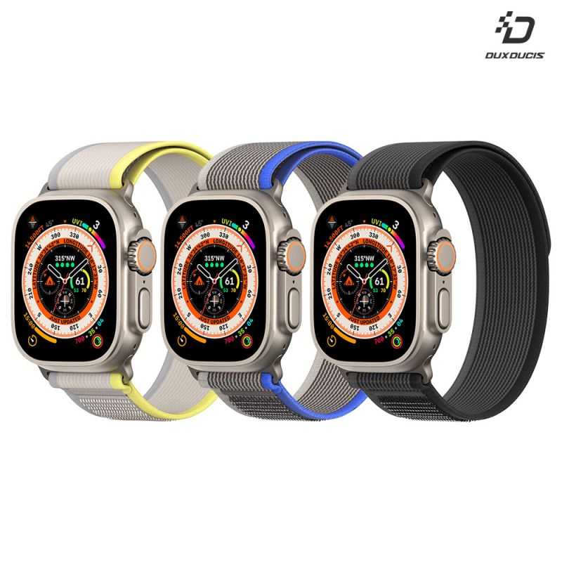 智慧錶帶 DUX DUCIS Apple Watch (42/44/45/49) 野徑尼龍錶帶【愛瘋潮】