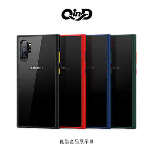 【愛瘋潮】QinD SAMSUNG Galaxy Note 10 明盾保護殼 透明背版