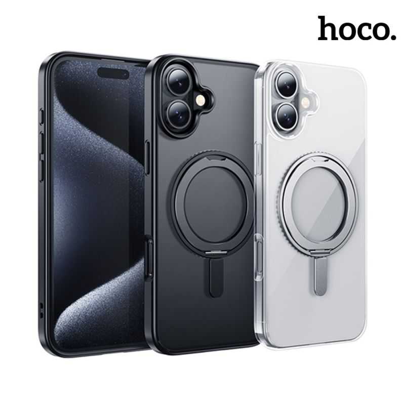 磁吸殼 hoco Apple 蘋果 iPhone 16 AS1 旋轉磁吸支點殼 保護殼 磁吸殼 保護套 手機殼 透明殼