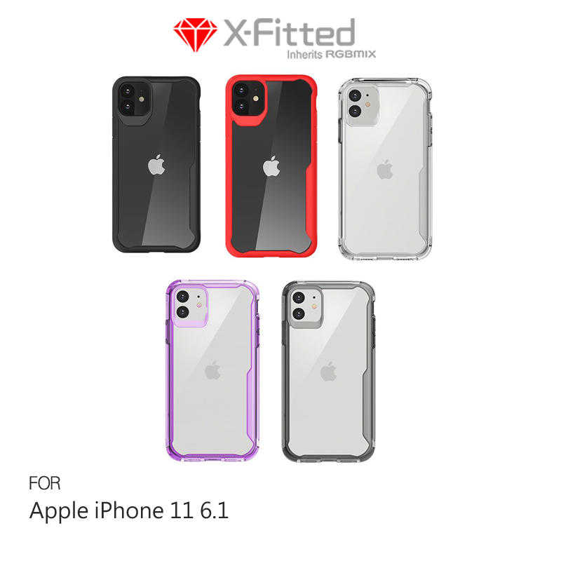 【愛瘋潮】X-Fitted Apple iPhone 11 (6.1吋) 防摔保護套 TPU邊框+
