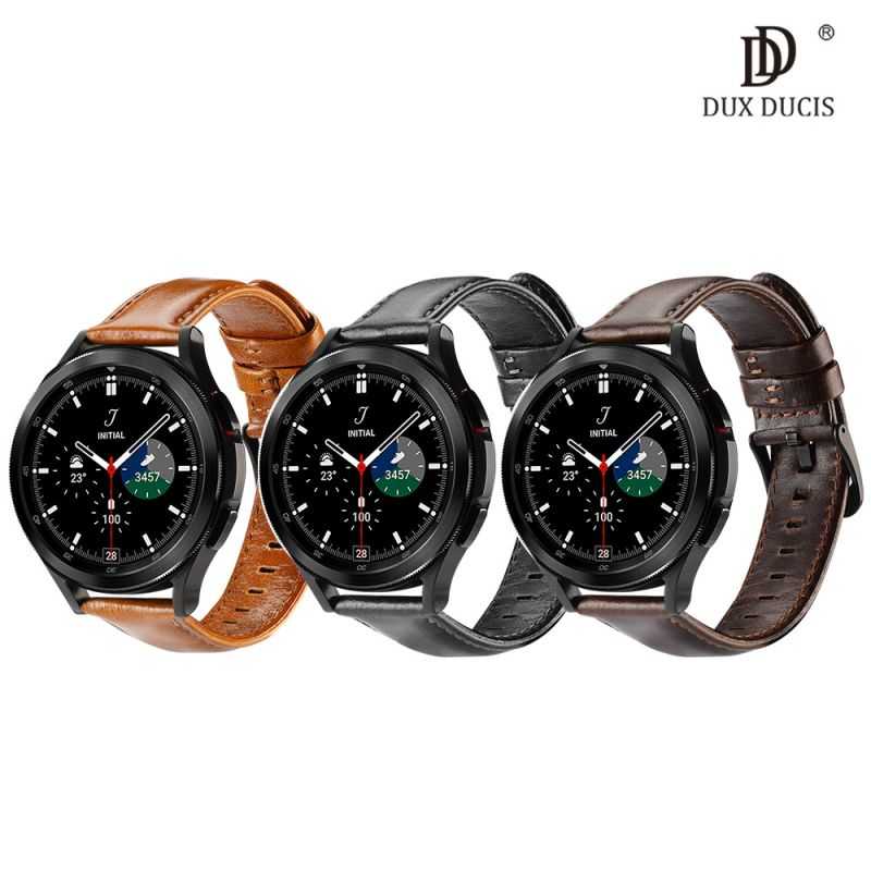 手錶錶帶 DUX DUCIS 通用款商務款真皮表帶(20mm) 穿戴式 智慧型 【愛瘋潮】