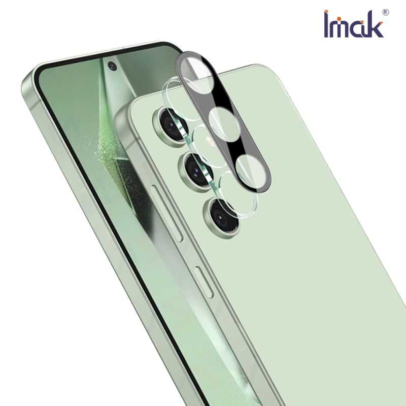 鏡頭貼 Imak SAMSUNG 三星 Galaxy S24 FE 鏡頭玻璃貼(一體式)(曜黑版) 【愛瘋潮】