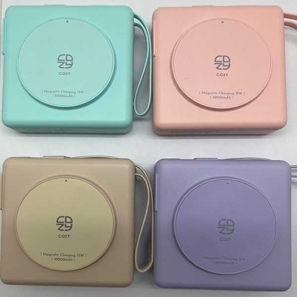 保固一年 送透明殼 神隊源行動電源 自帶線行動電源多功能磁吸行動電源 插頭式充電大容量行動電源 附贈束口收納袋
