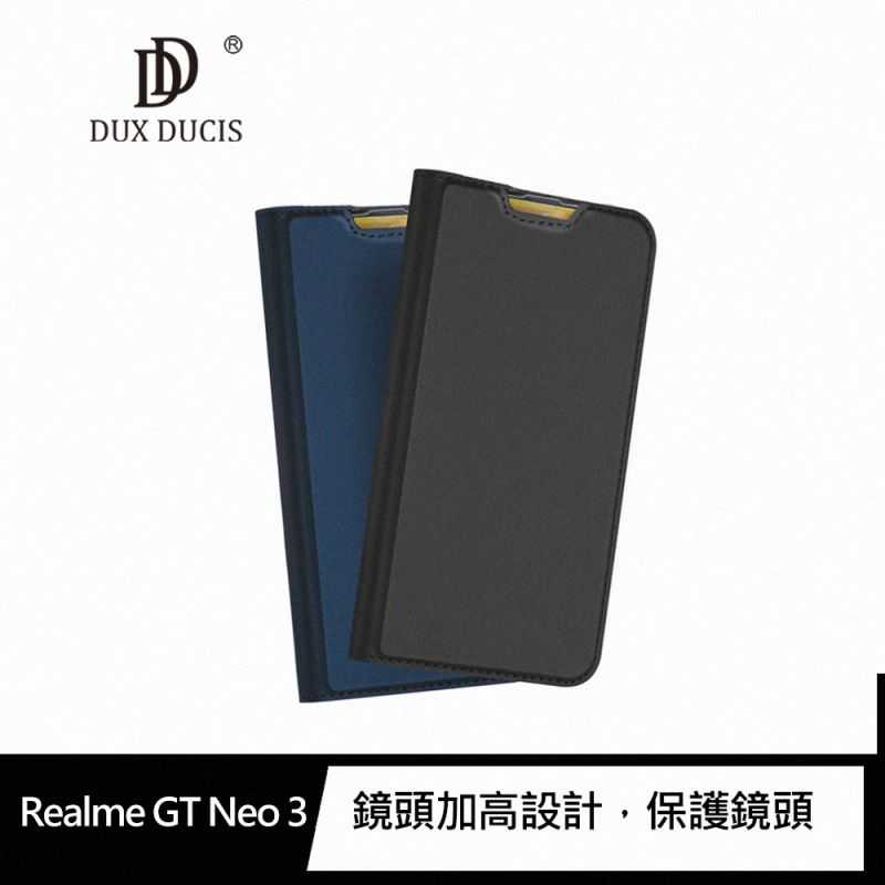 【愛瘋潮】 手機殼 DUX DUCIS Realme GT Neo 3 SKIN Pro 皮套 可插卡 可站立 手機殼