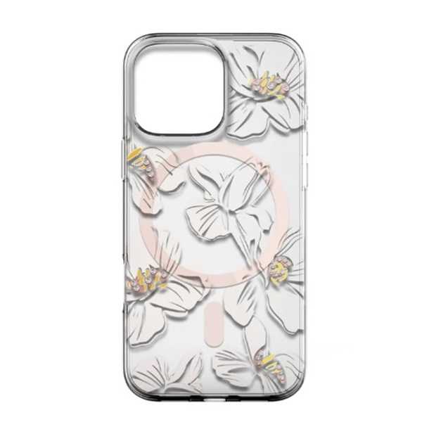Beiyo 貝優 磁吸防摔手機殼 鑲鑽山茶花 iPhone 16 系列【愛瘋潮】