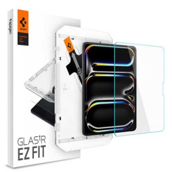 平板保護貼 Spigen iPad Air 11吋 2024 Glas.tR EZ Fit-玻璃保護貼含快貼板【愛瘋潮】