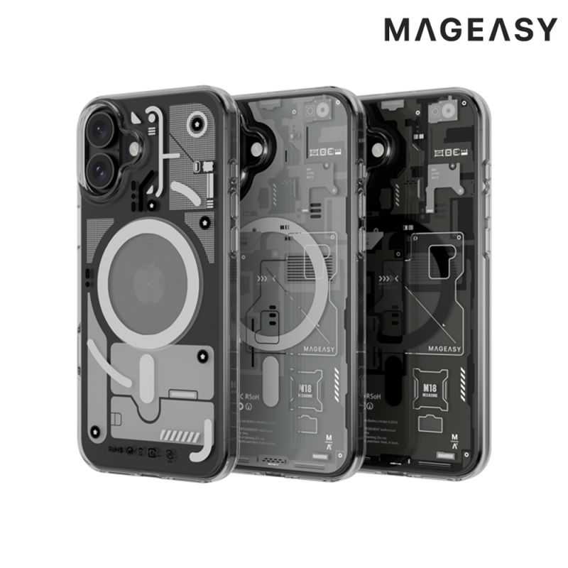 MAGEASY Apple 蘋果 iPhone 16 6.1吋 XRay M 3D 視覺防摔手機殼 防摔殼 磁吸殼 軍規